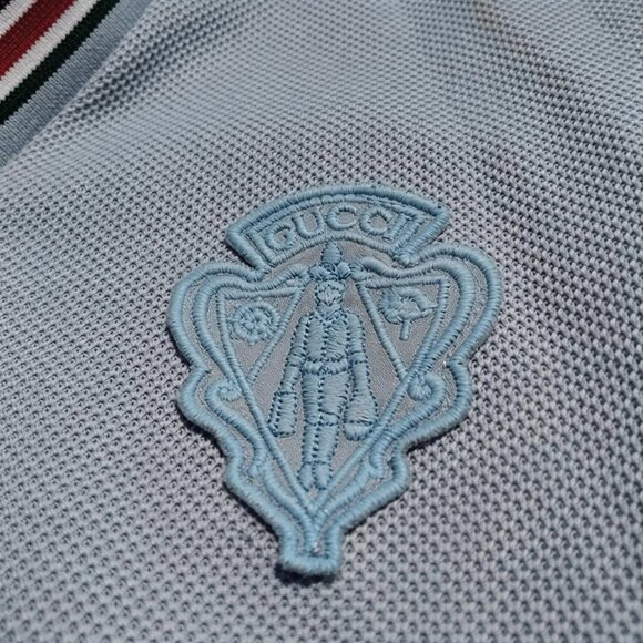 🛡️Gucci Equestrian Coat Of Arms Sherry Web Polo Dress - Picture 7 of 15